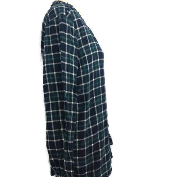 Cb established 1962 Plaid Cotton Tunic Grunge Size XL - Picture 3 of 6